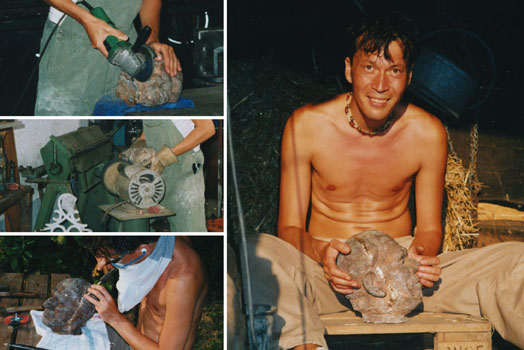 afwerking bronzen beeld